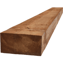 100 x 200mm Treated Softwood Sleeper - Brown 2.4m