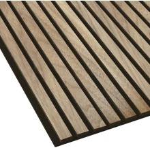 Acoustic Slatted Wood Wall Panel 2400 x 600 x 21mm - Walnut
