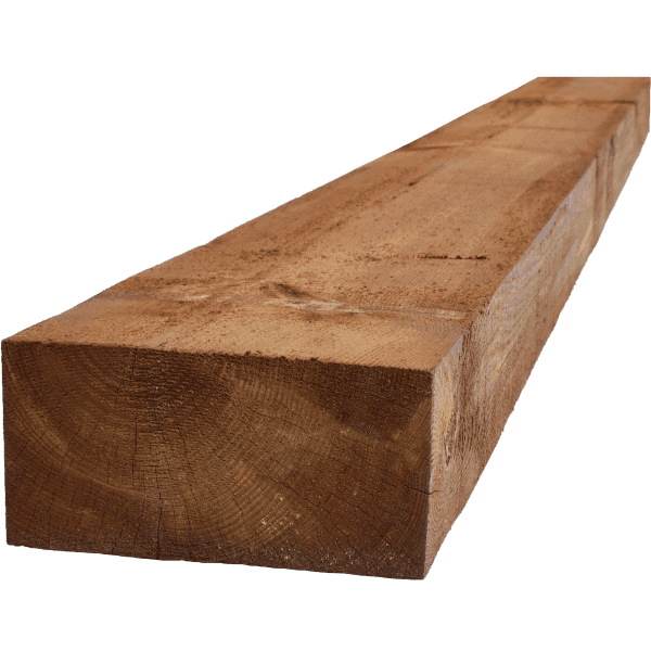 Pack of 100 Brown Treated Softwood Sleepers 1200mm x 200mm x 50mm FREE DELIVERY 