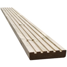 32 x 125mm Yalding Grooved Treated Decking 3.6m (26 x 120mm Finish Size)