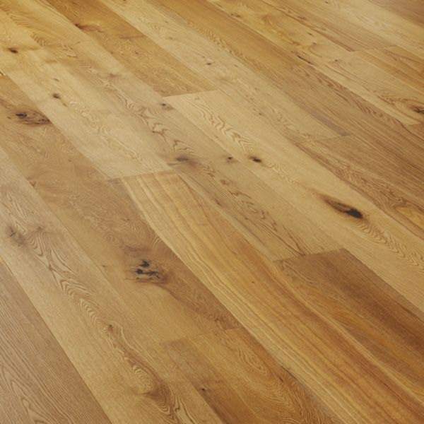 Oak Rustic Brushed & Lacquered Engineered Flooring