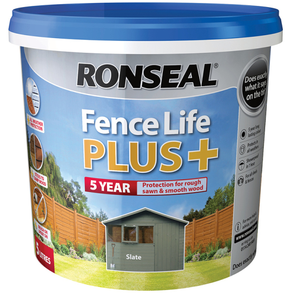 Ronseal Fence Life Plus 5ltr - Slate