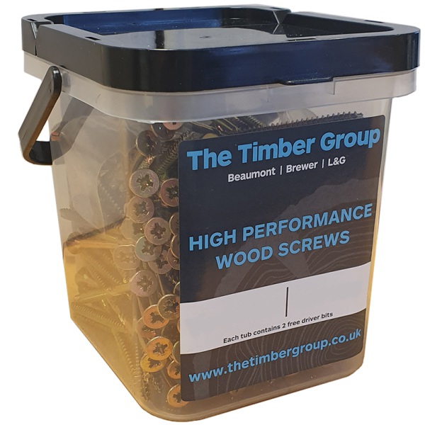 Tub of High Performance Wood Screws